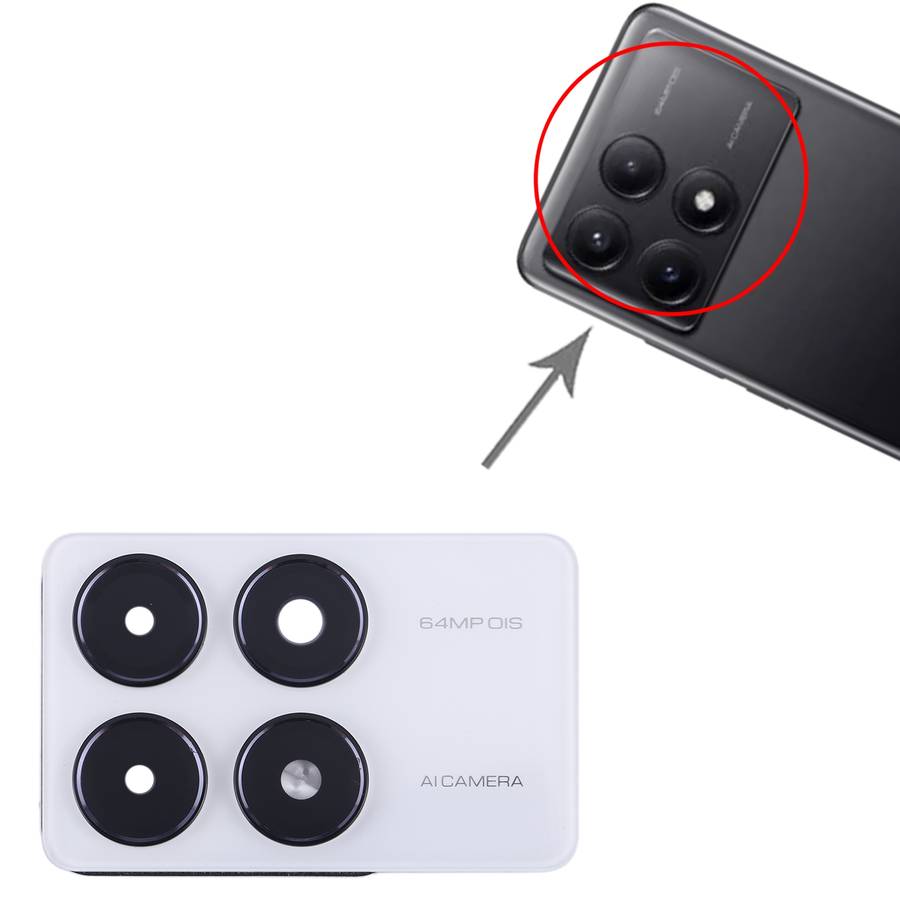 For Xiaomi Redmi K70E Camera Lens Cover (Black)