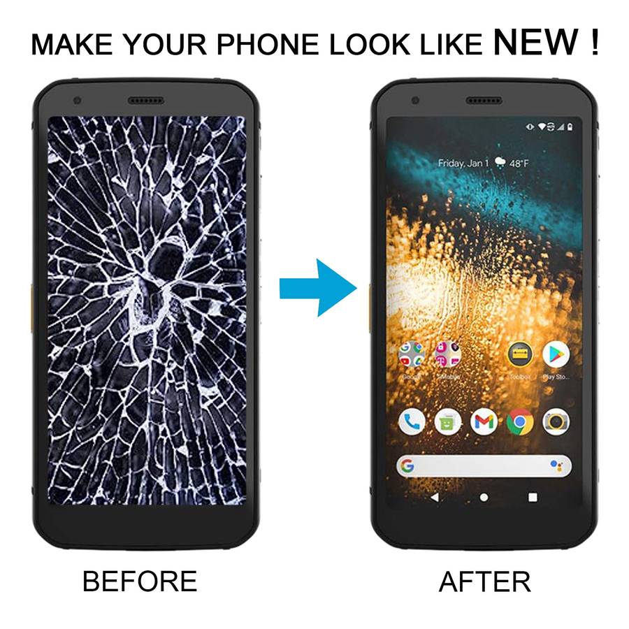 For CAT S62 LCD Screen with Digitizer Full Assembly (Black)