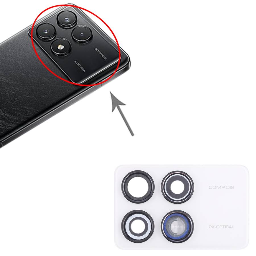 For Xiaomi Redmi K70 Pro Back Camera Lens Frame (Black)