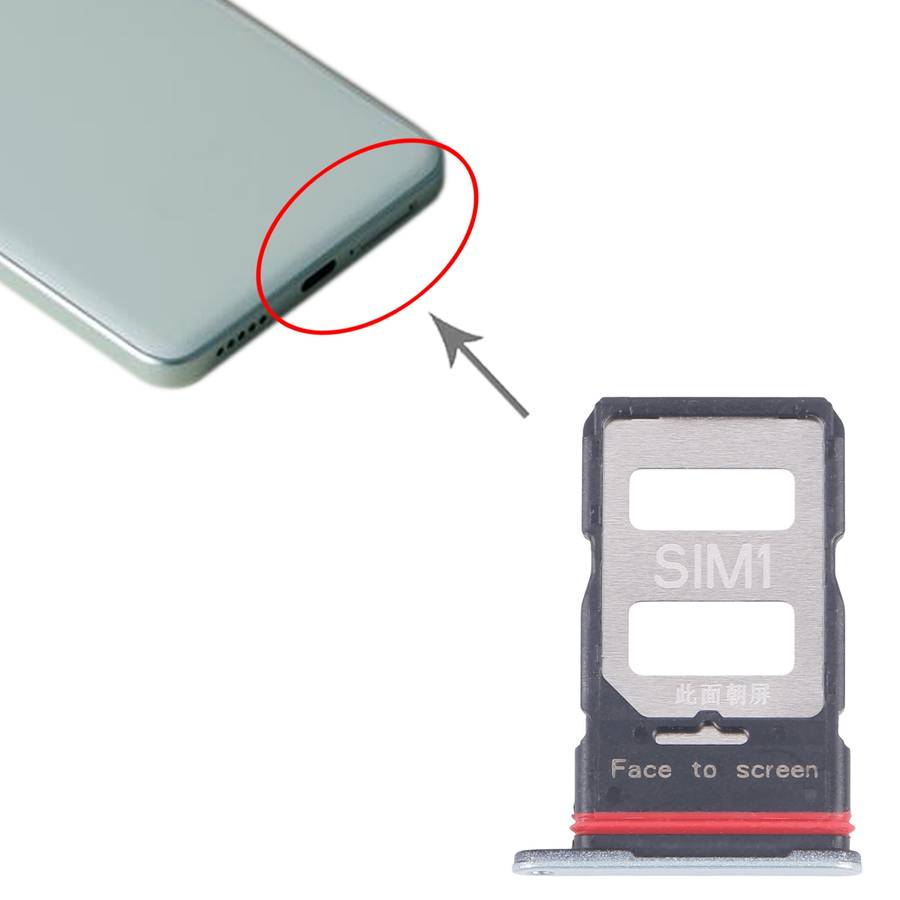 For Xiaomi Poco X6 Pro Original SIM Card Tray + SIM Card Tray (Black)