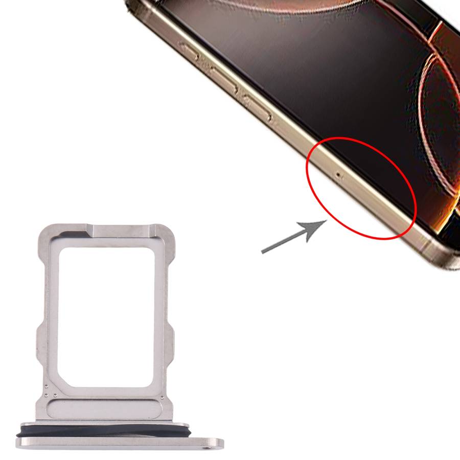 For iPhone 16 Pro Max SIM Card Tray (Black)
