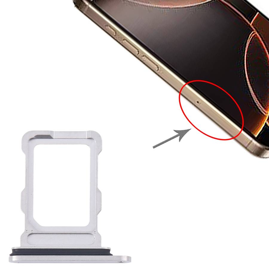 For iPhone 16 Pro Max SIM Card Tray (Black)