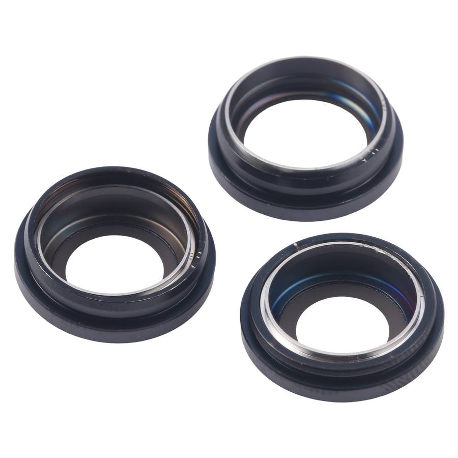For iPhone 16 Pro Max 3pcs/Set Camera Lens Cover (Black)