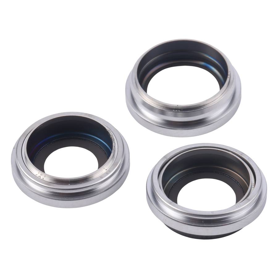 For iPhone 16 Pro Max 3pcs/Set Camera Lens Cover (Black)