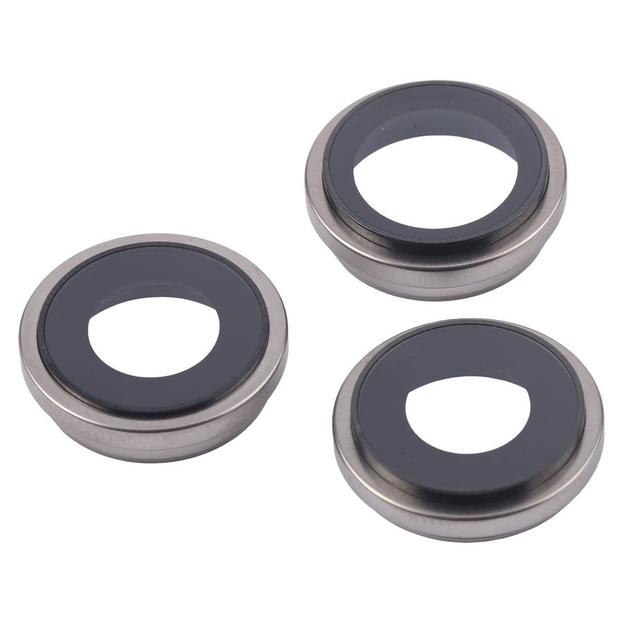For iPhone 16 Pro Max 3pcs/Set Camera Lens Cover (Black)