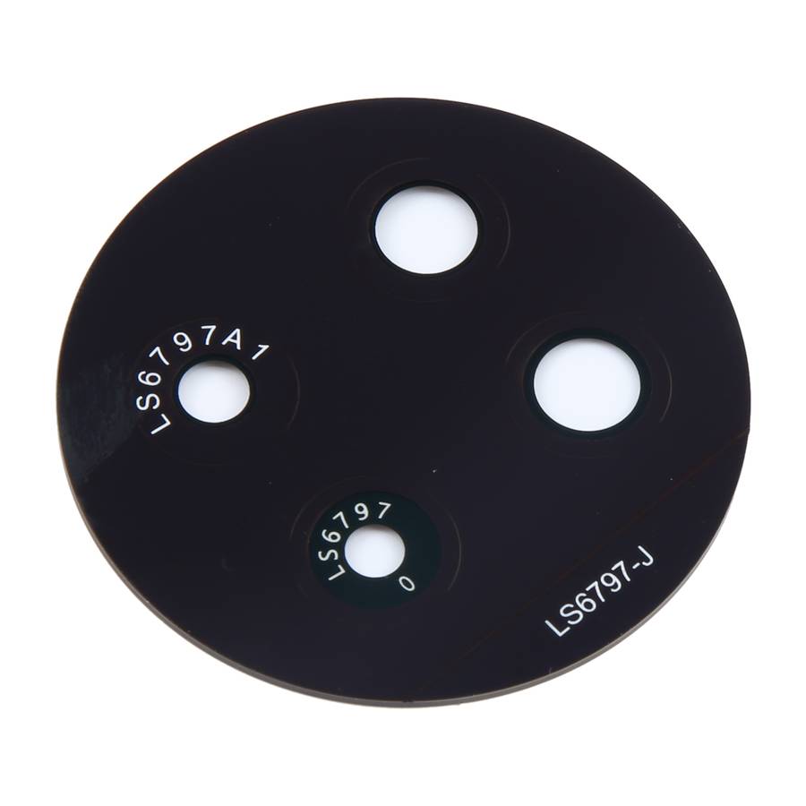 For Realme 13 Pro+ 10pcs Original Back Camera Lens (Black)
