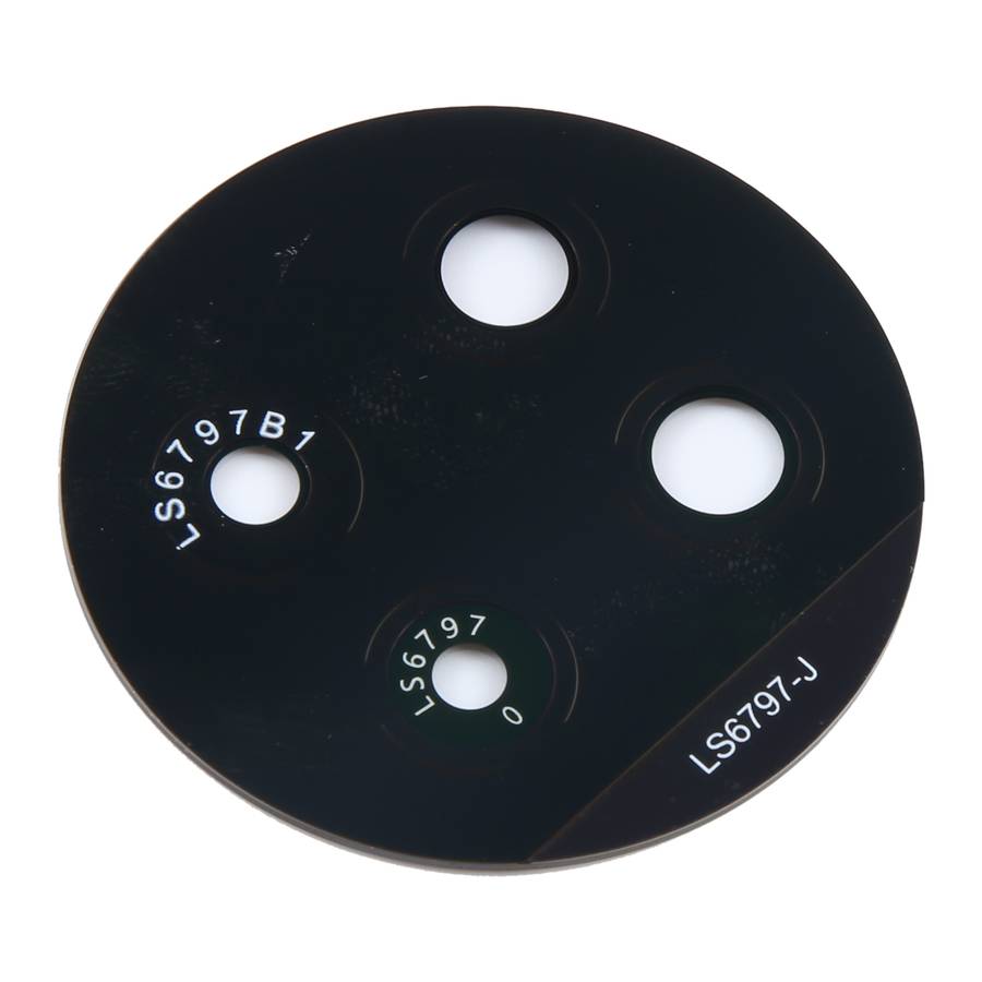 For Realme 13 Pro+ 10pcs Original Back Camera Lens (Black)