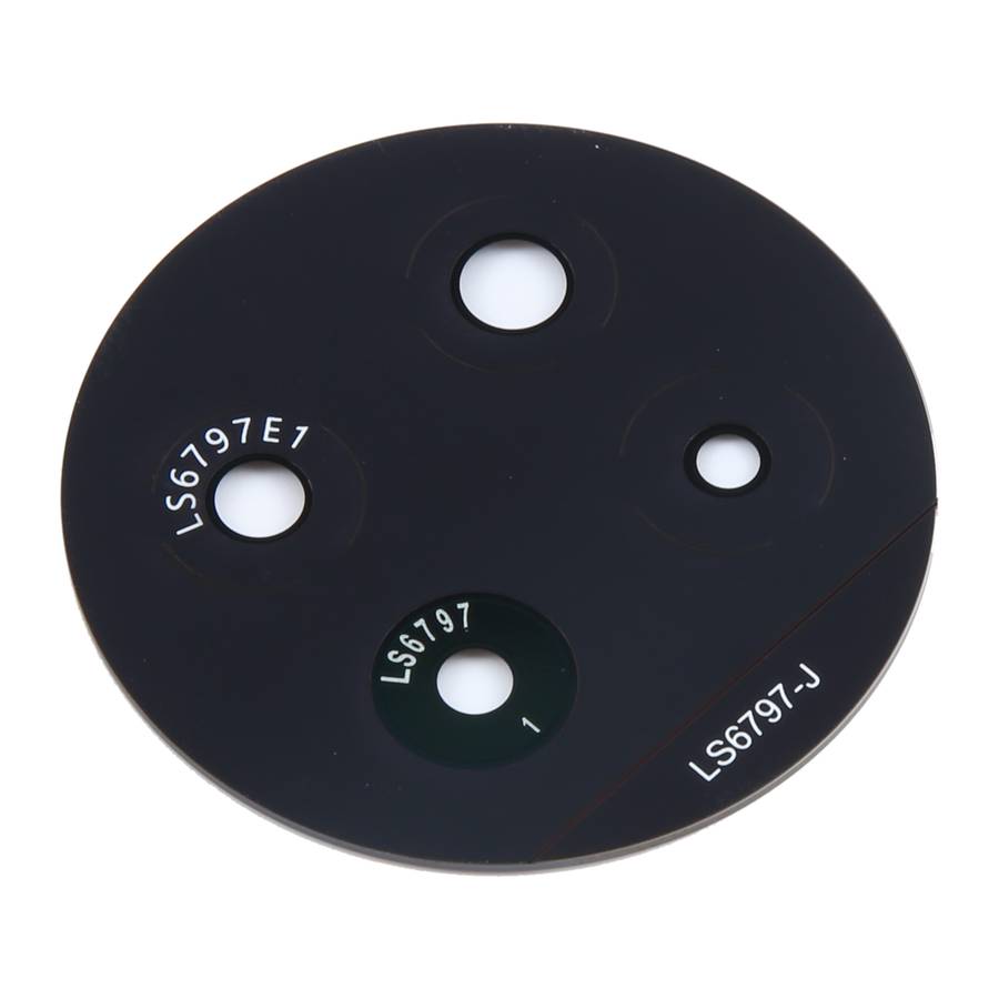 For Realme 13 Pro 10pcs Original Back Camera Lens (Black)