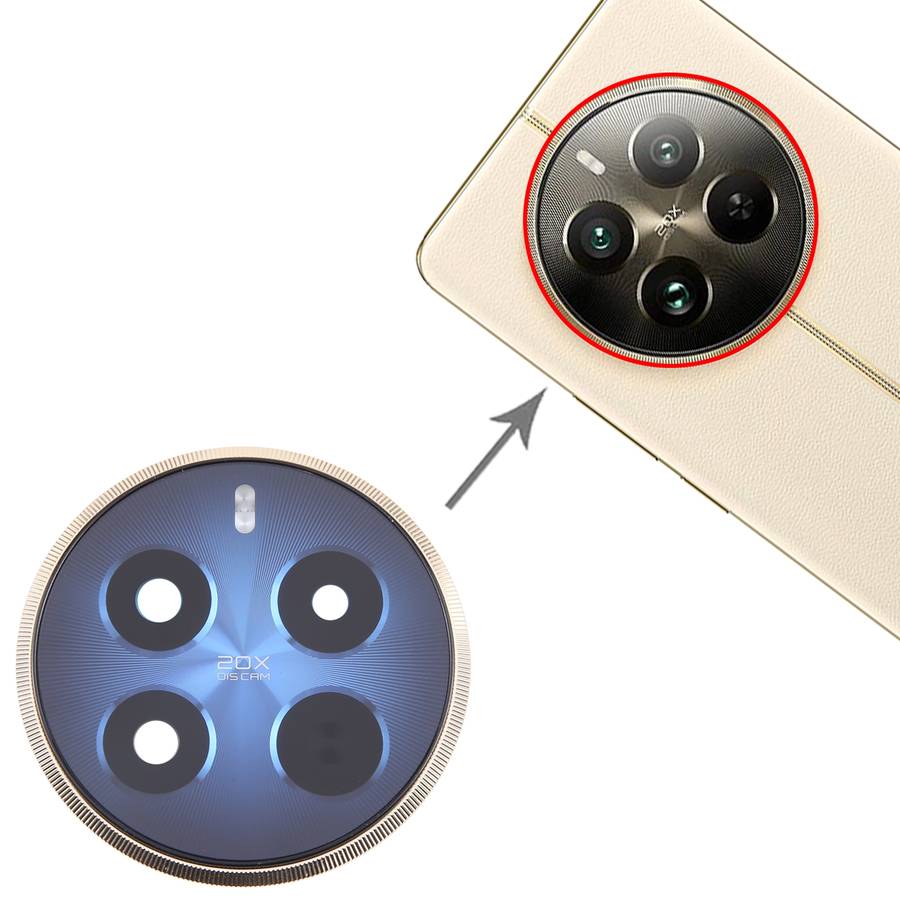 For Realme 12 Pro Original Camera Lens Cover (Gold)