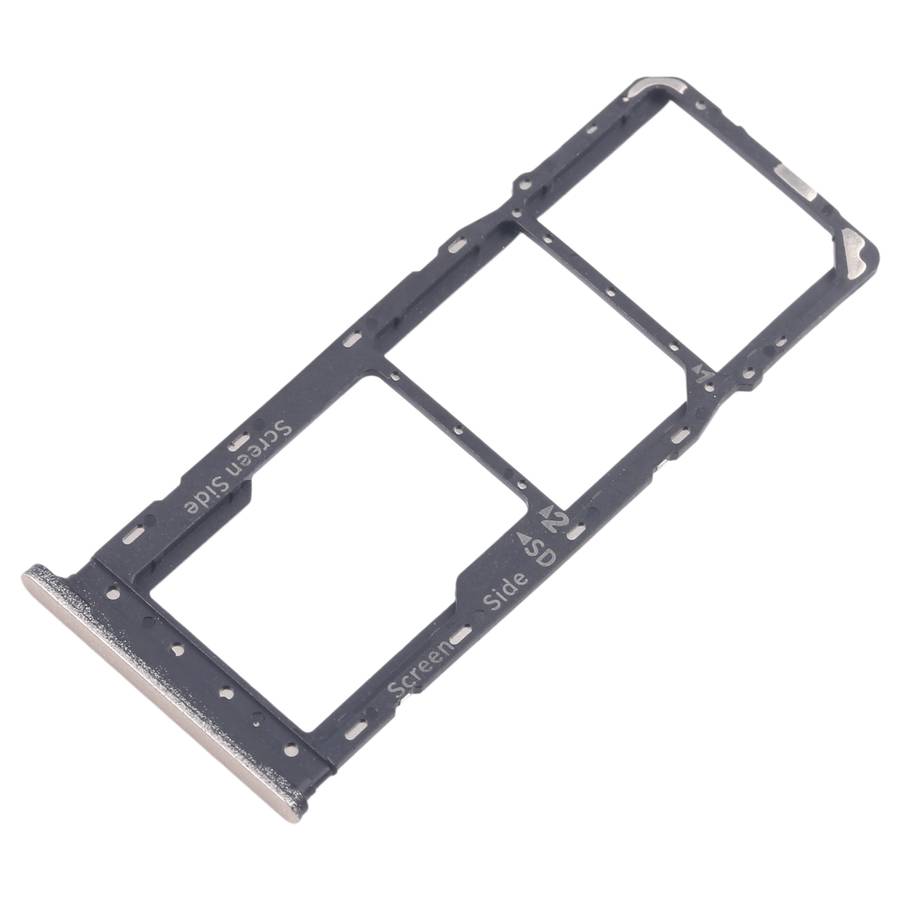 For Infinix Smart 8 Plus X6526 5pcs SIM Card Tray + SIM Card Tray + Micro SD Card Tray (Black)