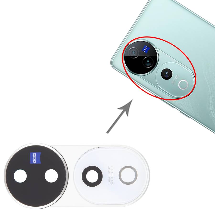 For vivo V40 Pro Original Rear Camera Lens Cover (Grey)