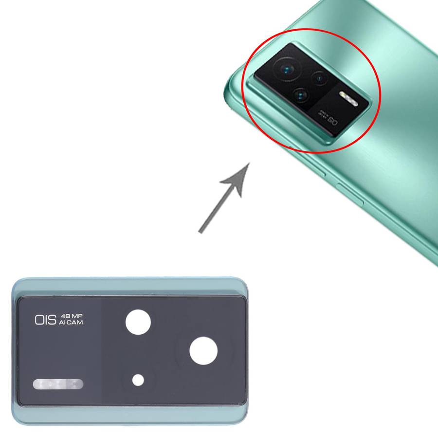 For Xiaomi Redmi K60E Original Rear Camera Lens Cover (Black)