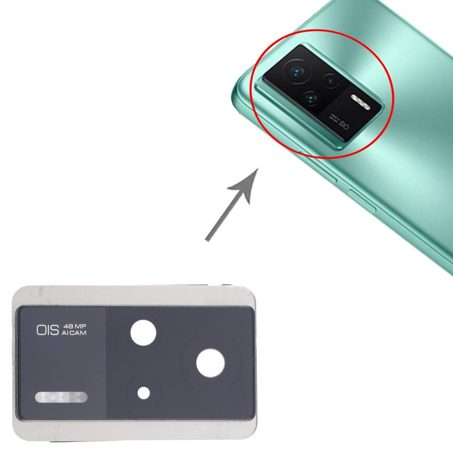 For Xiaomi Redmi K60E Original Rear Camera Lens Cover (Black)