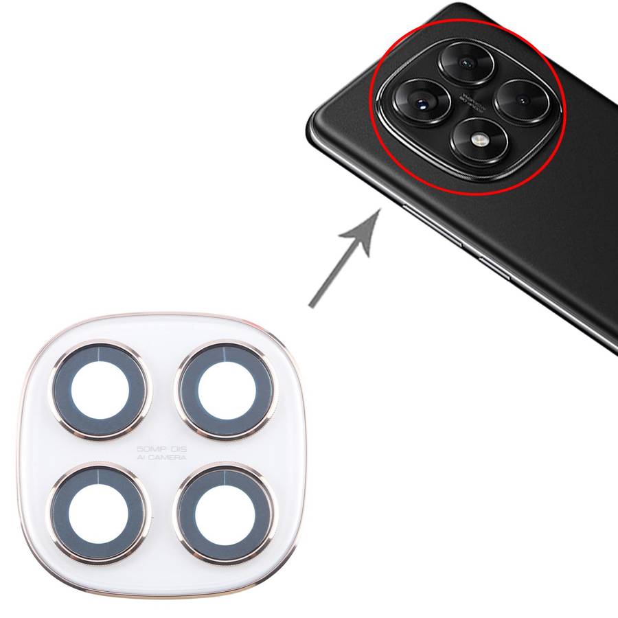 For Xiaomi Redmi Note 14 Pro 4G Original Rear Camera Lens Cover (Black)