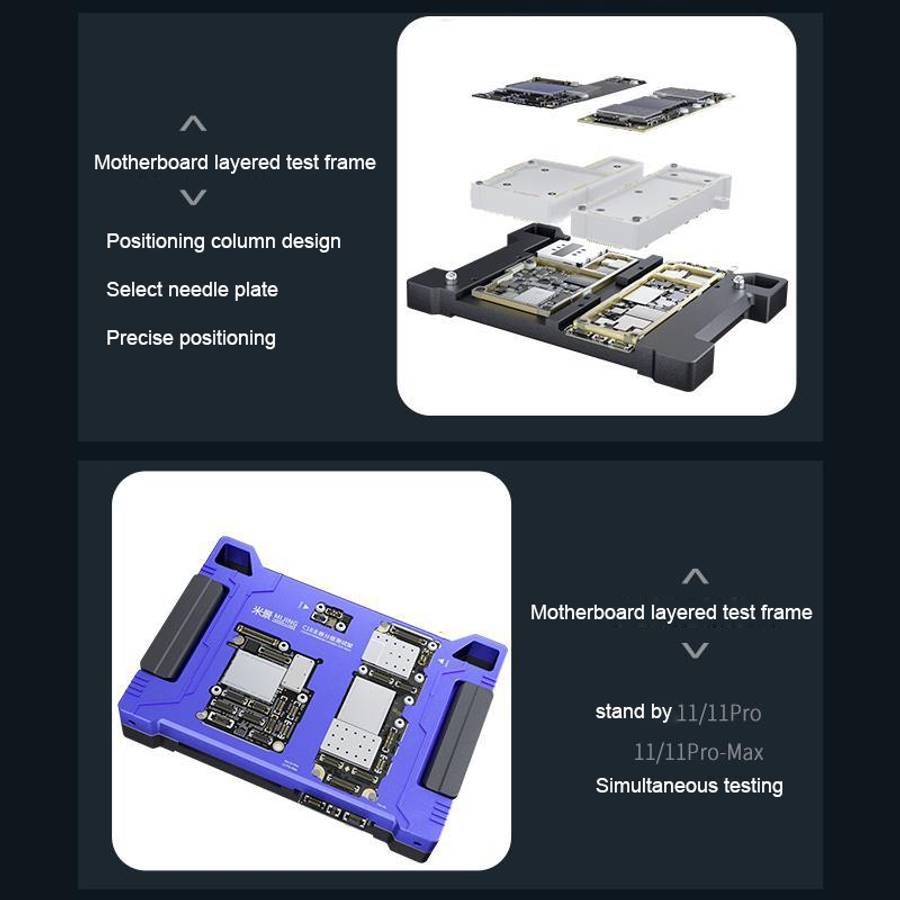 MiJing C18 Main Board Function Testing Fixture For iPhone 11 / 11 Pro / 11 Pro Max