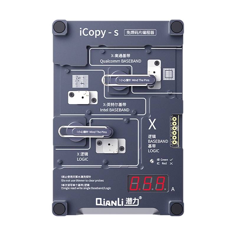 Qianli iCopy-S Double Sided Chip Test Stand 4 in1 Logic Baseband EEPROM Chip Non-removal For iPhone