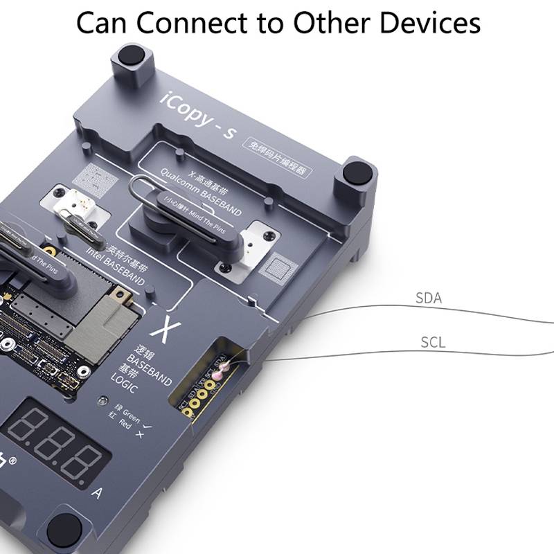 Qianli iCopy-S Double Sided Chip Test Stand 4 in1 Logic Baseband EEPROM Chip Non-removal For iPhone
