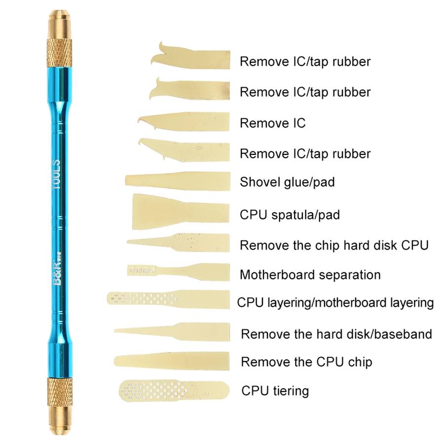 B&R C-013 13 in 1 Multi-Function CPU Glue Disassemble Knife Set