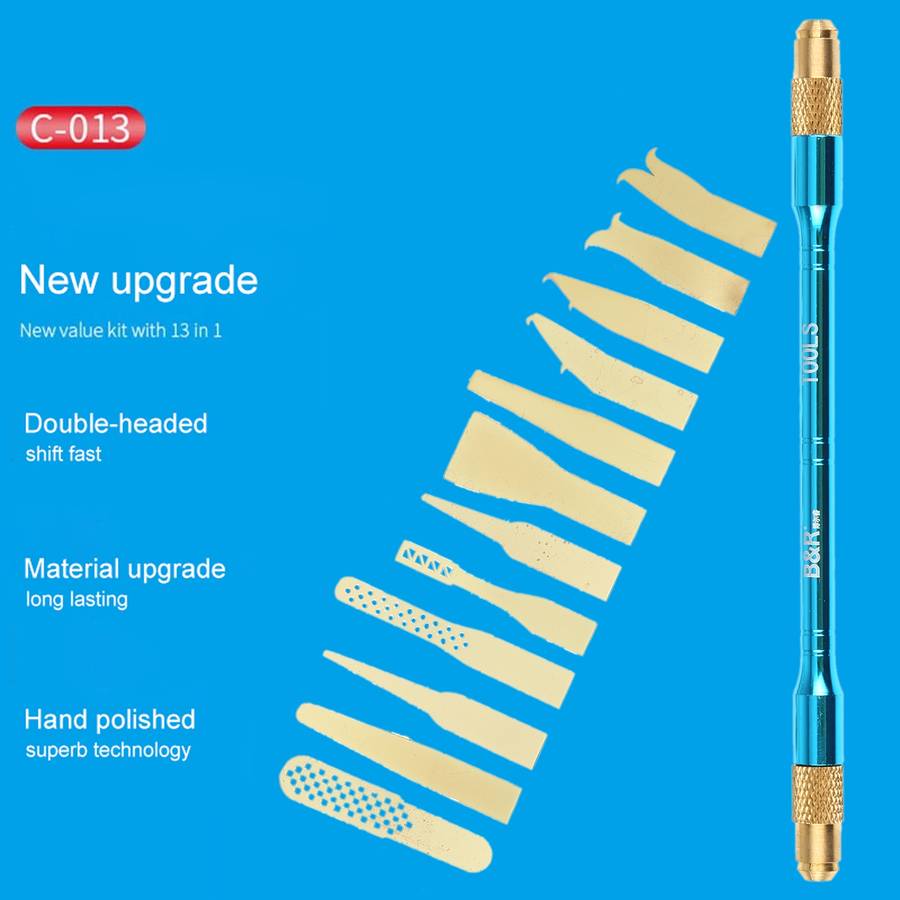B&R C-013 13 in 1 Multi-Function CPU Glue Disassemble Knife Set