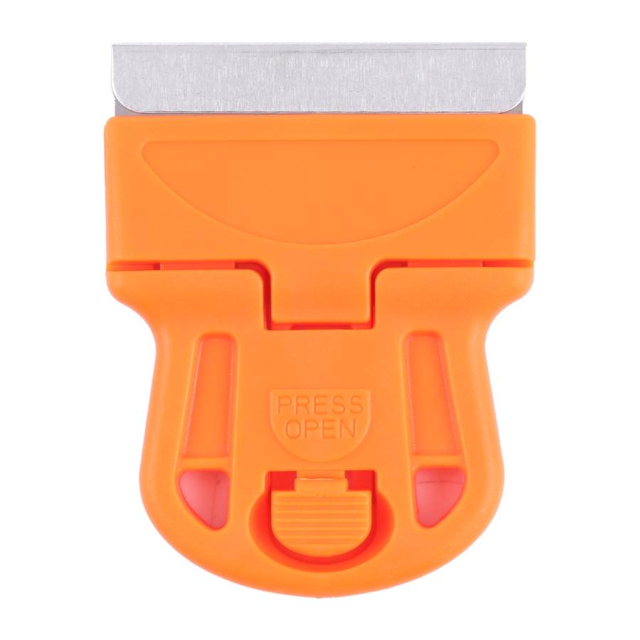Glue Remover Squeegee Sticker Cleaner Plastic Handle Scraper(Yellow)