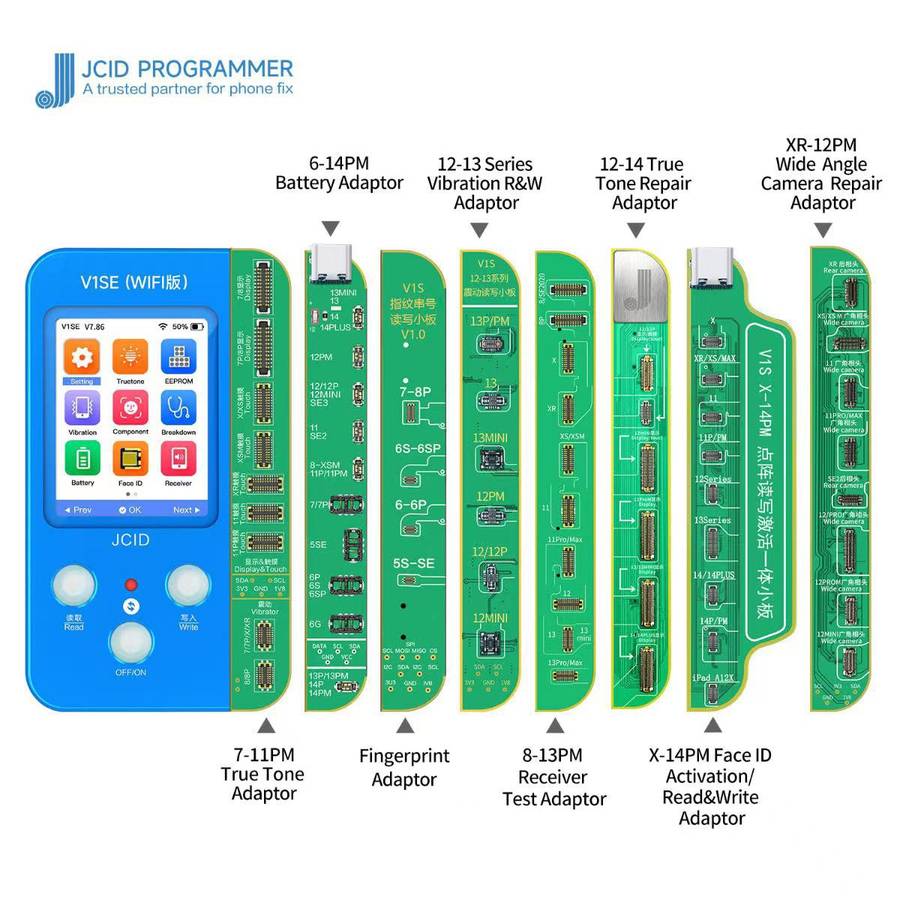 JC V1SE Testing Repair True Tone Board Adaptor For iPhone 12 Series / 13 / 13 mini / 14 / 14 Plus