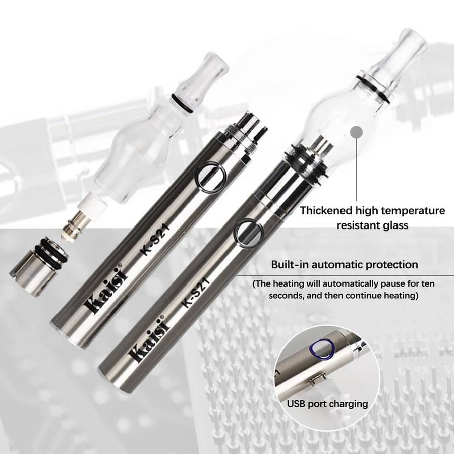 Kaisi K-S21 Rosin Pen Rosin Atomization Machine Short Circuit Detector(Black)