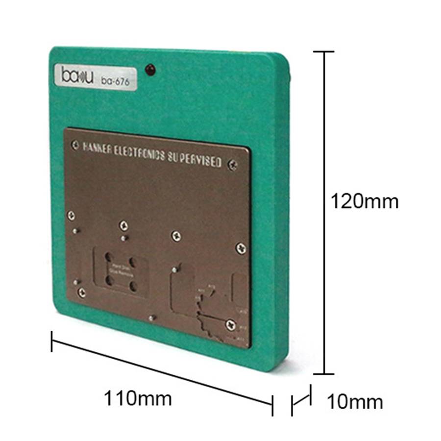 BAKU BA-676 110V-120V Multifuntional PCB IC Glue Remove Thermostatic Heating Platform for iPhone X /