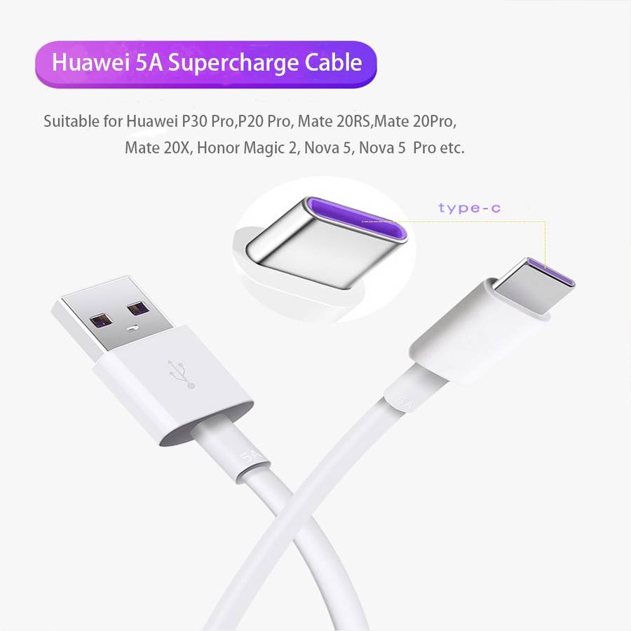 5A USB to USB-C / Type-C Flash Charging Data Cable, Cable Length: 1.5m