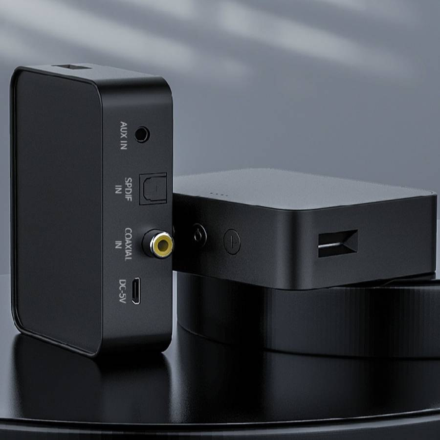 T6 Bluetooth 5.0 Computer TV Transmitter Fiber coaxial AUX Multifunction TF Card HiFI Bluetooth Au
