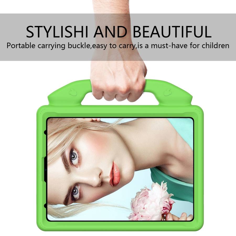 For iPad Pro 11 2020 EVA Shockproof Tablet Case with Thumb Bracket(Green)