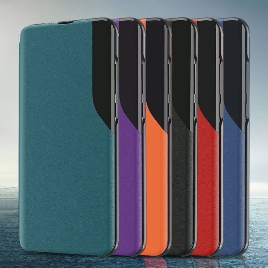 For Samsung Galaxy S21 Ultra 5G Attraction Flip Holder Leather Phone Case(Red)