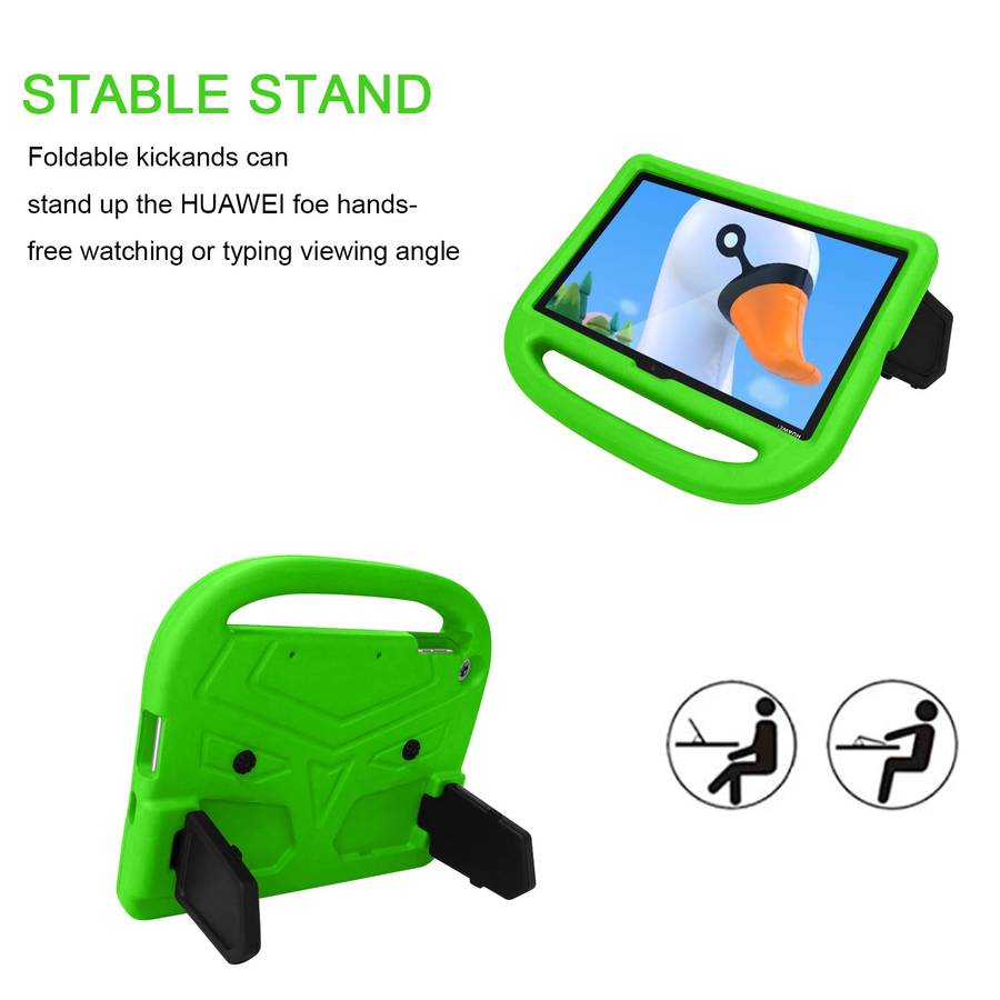 For Huawei MatePad T10S 10.1 / T10 9.7 Sparrow Style EVA Material Children Shockproof ... (Green)