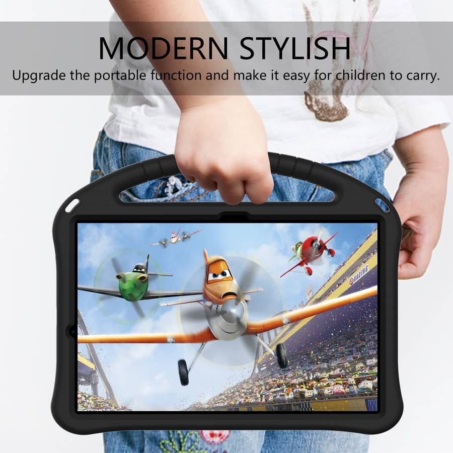 For Huawei MatePad Pro 12.6 2021 EVA Flat Anti Falling Protective Case Shell with Holder(Black)