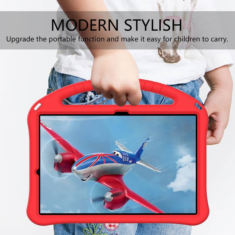 For Huawei MatePad Pro 12.6 2021 EVA Flat Anti Falling Protective Case Shell with Holder(Red)