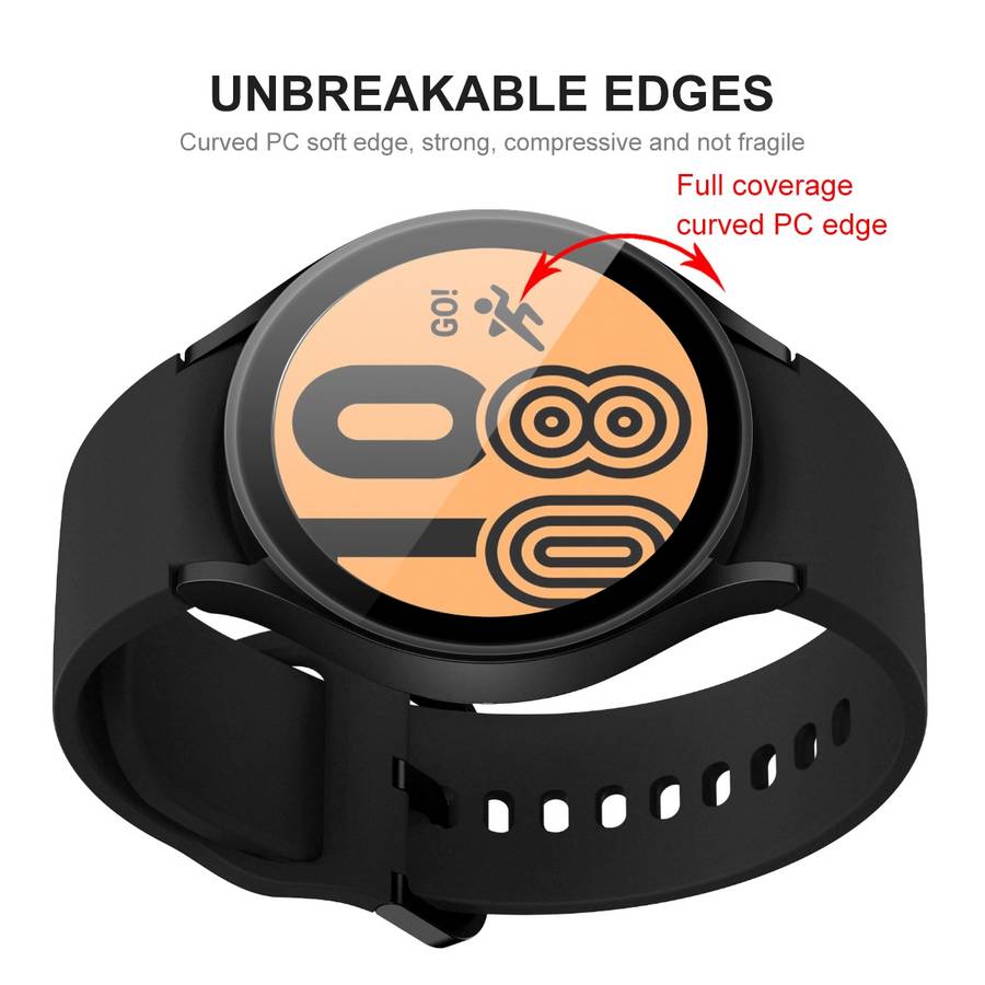 For Samsung Galaxy Watch4 40mm ENKAY Hat-Prince 3D Full Coverage Soft PC Edge + PMMA HD Screen Pro