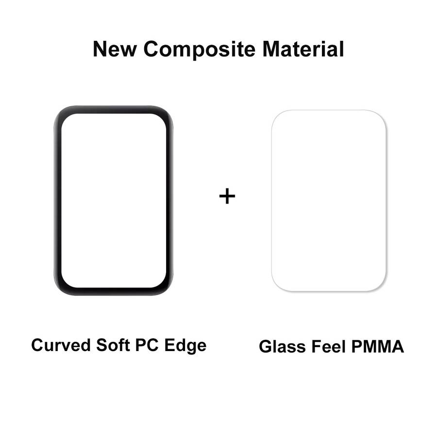 10 PCS For Xiaomi Band 7 Pro ENKAY 3D Full Coverage Soft PC Edge + PMMA HD Screen Protector Film