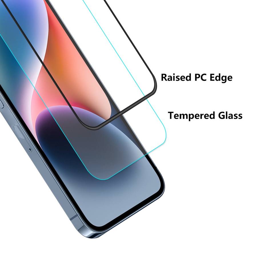 For iPhone 14 Plus 5pcs ENKAY Full Glue Tempered Glass Anti-fall Full Film