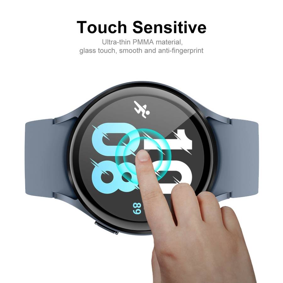 5 PCS For Samsung Galaxy Watch5 44mm ENKAY 3D Full Coverage PC + PMMA HD Screen Protector Film