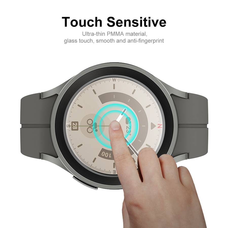10 PCS For Samsung Galaxy Watch5 Pro 45mm ENKAY 3D Full Coverage HD Screen Protector Film