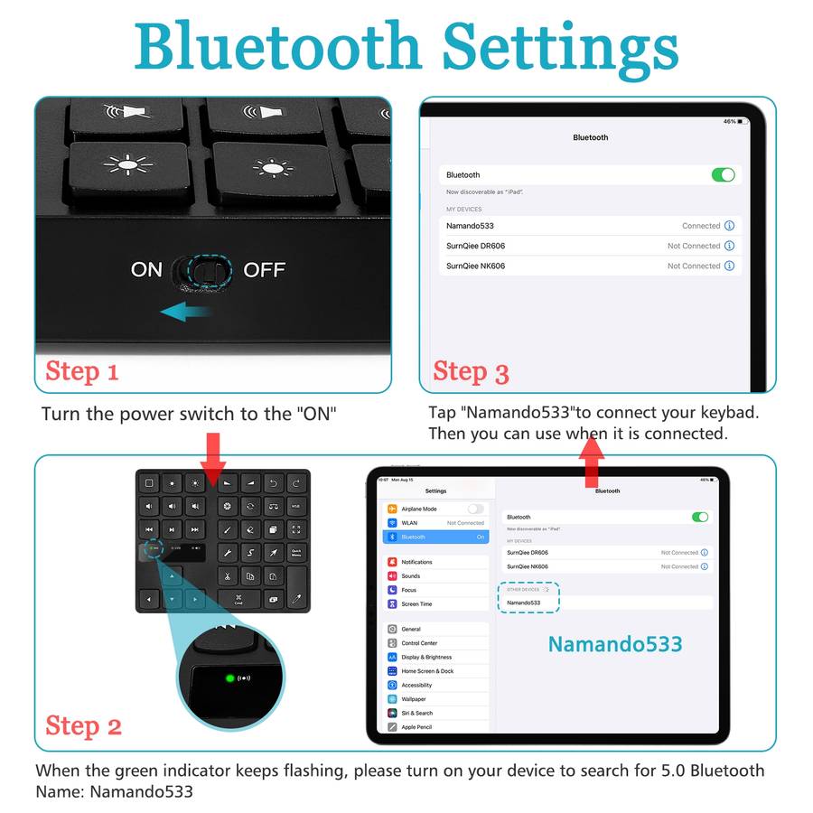 MC-533 Bluetooth 5.0 Painting Keyboard 35 keys Keypad Wireless Digital keyboard