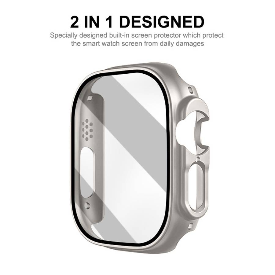 For Apple Watch Ultra 3 / 2 / 1 49mm ENKAY PC Frame 9H Tempered Glass Case(Black)