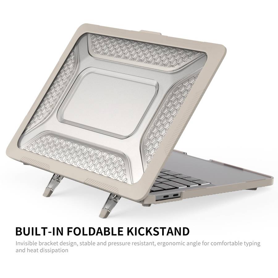 For MacBook Pro 13.3 A1706/A1989/A2159 ENKAY Hat-Prince 3 in 1 Protective Bracket Case ... (Grey)