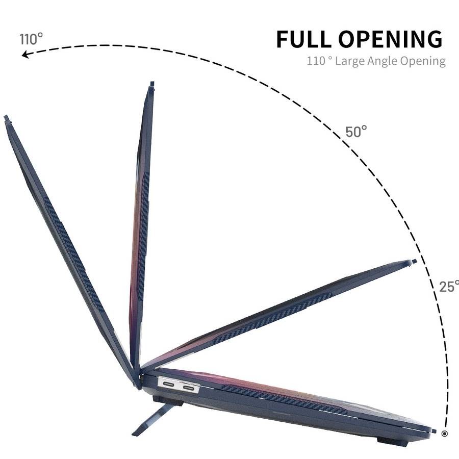 For MacBook Pro 13.3 A2251/A2289/A2338 ENKAY Hat-Prince 3 in 1 Protective Bracket Case ... (Grey)