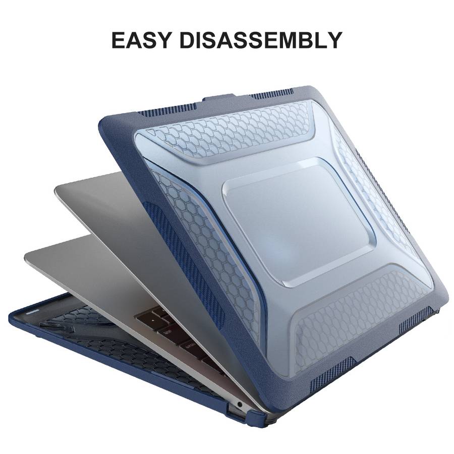 For MacBook Pro 13.3 A2251/A2289/A2338 ENKAY Hat-Prince 3 in 1 Protective Bracket Case ... (Black)