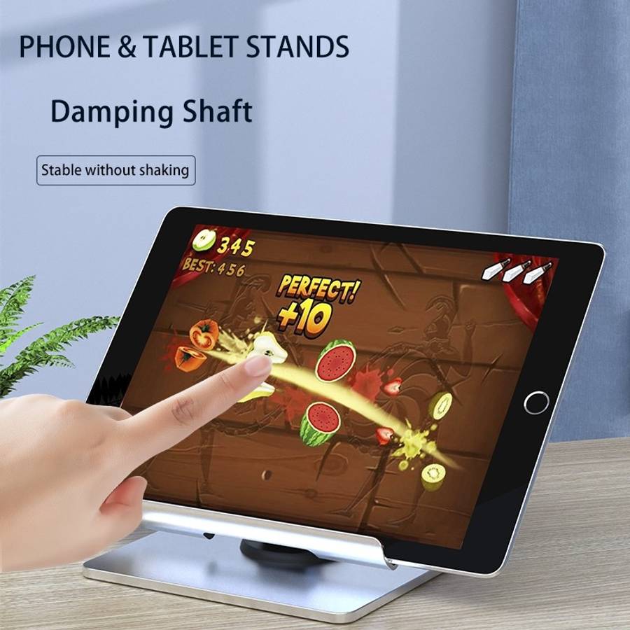 TM08 Desktop Tablet Stand Adjust Aluminum 360 Degree Rotatable Phone Stand