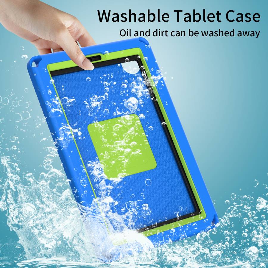 For Samsung Galaxy Tab A7 Lite T220/T225 2020 EVA Hybrid PC Shockproof Tablet Case with ... (Blue)