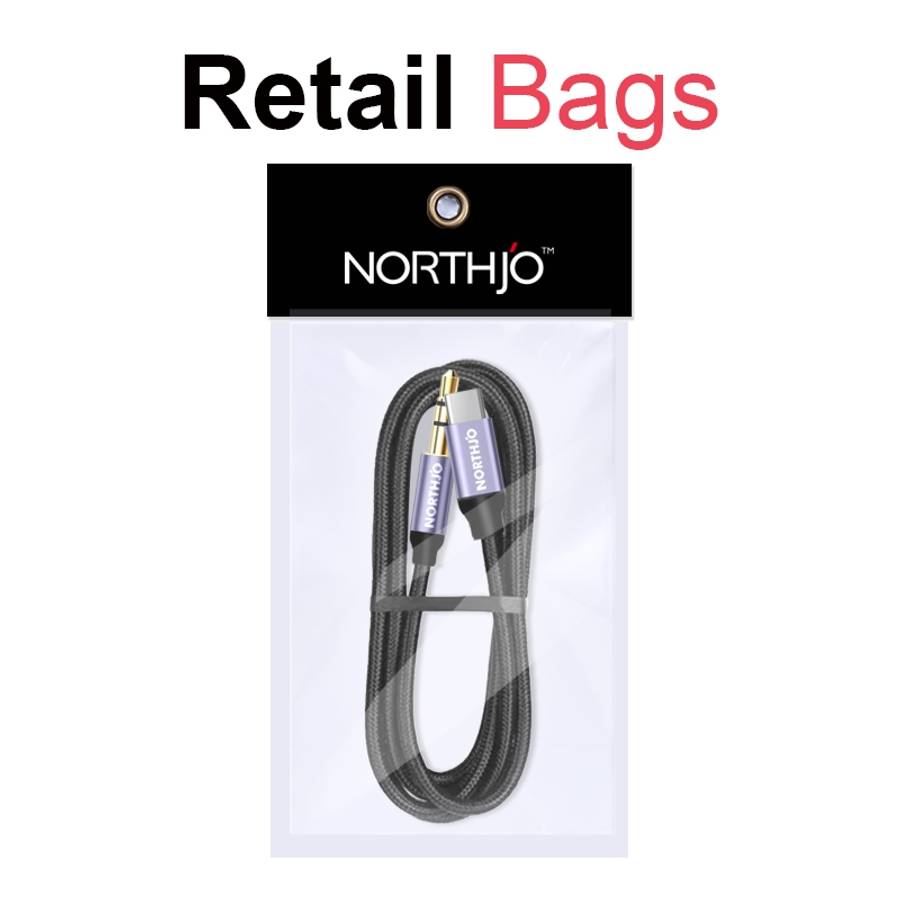NORTHJO UTM03 Type-C to 3.5mm Audio Aux Jack Headphone Cable, Length:0.5m