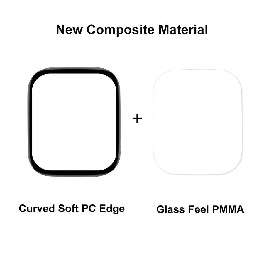 For Redmi Watch 6 2pcs ENKAY ENKAY 3D Full Coverage Soft PC Edge PMMA HD Screen Film