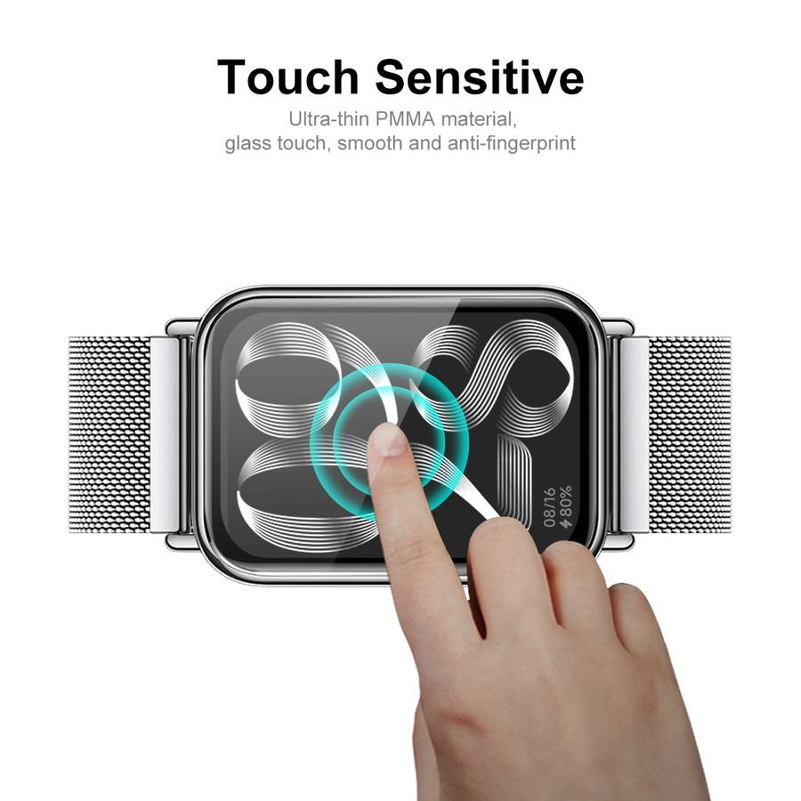 For Xiaomi Mi Band 8 Pro 10pcs ENKAY ENKAY 3D Full Coverage Soft PC Edge PMMA HD Screen Film