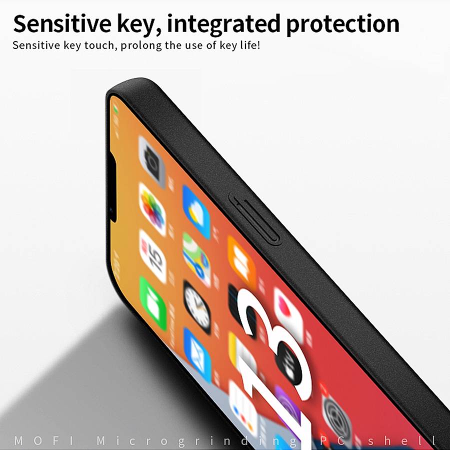 For iPhone 15 Plus MOFI Fandun Series Frosted PC Ultra-thin All-inclusive Phone Case(Black)
